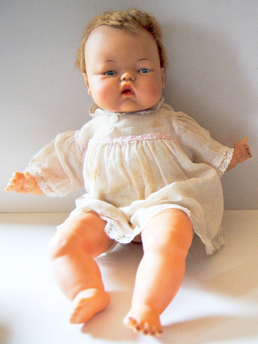 Vintage 1960's Ideal Toy Corp Thumbelina Doll OTT-14 Not Working 14" no knob